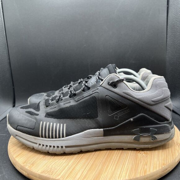 Under Armour Mens Size 12 Verge 2.0 Low GTX Hiking Shoes Black Grey Sneakers - Picture 1 of 8